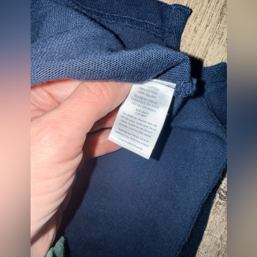 Faherty Cotton Sport Jersey Top Navy XS and M - Picture 4 of 9